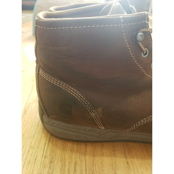 Carhartt Boots Mens 4 Inch Lightweight Wedge Work CMX4023 Brown Leather Sz 13 - Picture 8 of 13